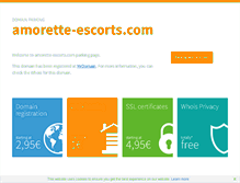 Tablet Screenshot of amorette-escorts.com